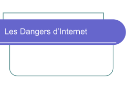 Les Dangers d`Internet