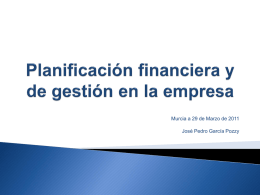 planificación financiera y de gestión