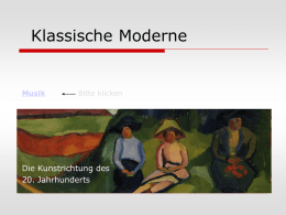 Klassische Moderne - Johann-Georg
