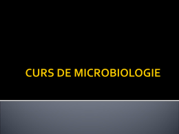 CURS DE MICROBIOLOGIE