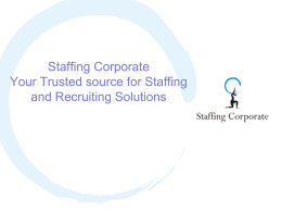 Company Profile - Staffing Corporate