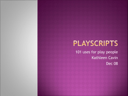 Playscripts - London SLI SIG