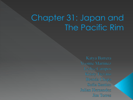 Chapter 31: Japan and The Pacific Rim