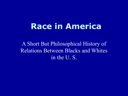 Race in America