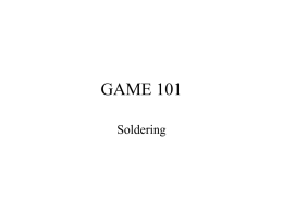 GAME-101 Soldering Overview