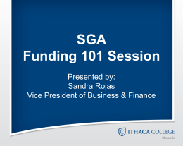 Funding 101 PowerPoint Fall 2014