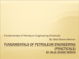 File - Petroleum engineers run the world