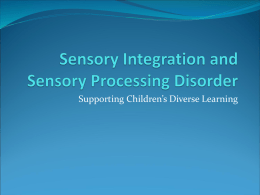 Sensory Integration Presentation