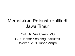 Potensi konflik di Jawa Timur memetakan