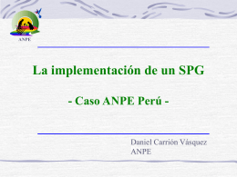 14.La implementación de un SP- Caso ANPE Perú