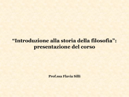 lezioni sui presocratici