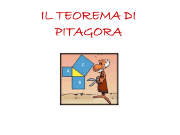 il teorema di Pitagora - Istituto Comprensivo di Santo Stefano