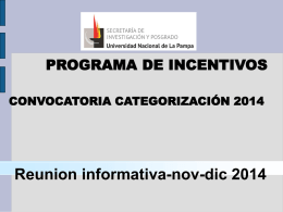 Diapositiva 1 - Universidad Nacional de La Pampa