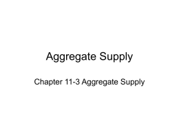 Aggregate Supply PPT