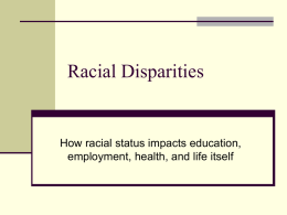 Racial Disparities - University of Illinois at Urbana