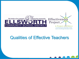 Ellsworth Effectiveness Project Presenation