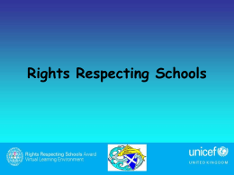 Rights Respecting School powerpoint createing by the pupil