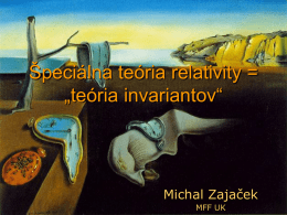 Špeciálna teória relativity