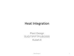 Heat Integration