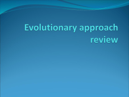 Evolutionary approach review