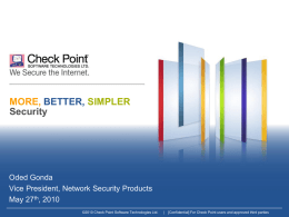 Check Point Security Offering