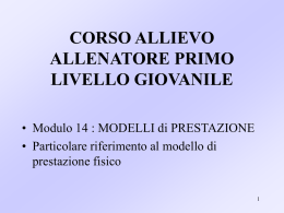 Corso allievo allenatore e primo grado - Lezione del