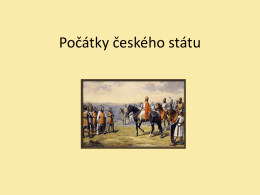 Počátky českého státu2