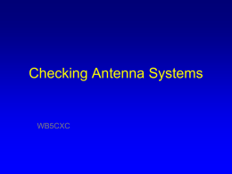 Checking Antenna System