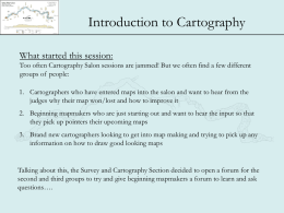 Introduction to the Components of Cartography (powerpoint)