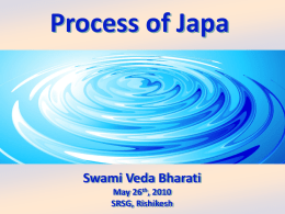 Process of Japa - the Himalayan Yoga Tradition