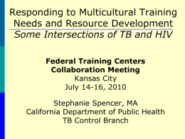 Presentation--Disparities and Cultural Competence in STD Programs