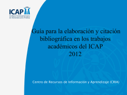 Presentación_apa_ICAP_II - Biblioteca Virtual del ICAP