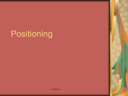 Positioning