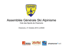 PowerPoint - Ski Alpinisme Club des Sports de Chamonix