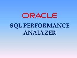 SQL Performance Analyzer - Talip Hakan Öztürk`s ORACLE BLOG