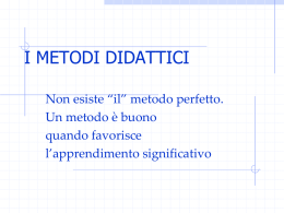 I METODI DIDATTICI - Icvanvitelliairola.it