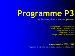 programme Prévention Pérenne Pluridisciplinaire