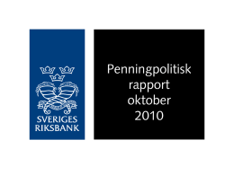 Procentuell avvikelse från potentiell nivå Källor: SCB och Riksbanken