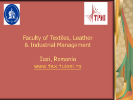 faculty of textiles and leather engineering