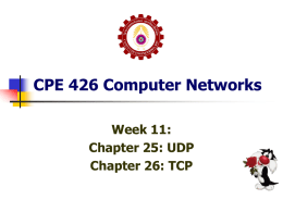 Chapter 26 TCP