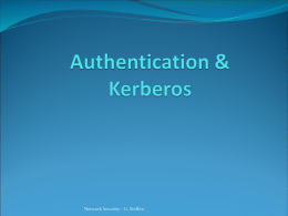 Kerberos & Authentication