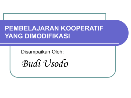 Pembelajaran Kooperatif Modifikasi