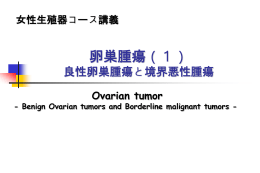 卵巣腫瘍（１） 良性卵巣腫瘍