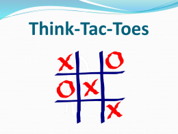 Think Tac Toe - learning together