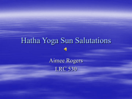 Hatha Yoga Sun Salutations