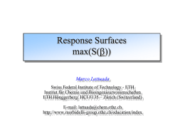 Response_Surfaces - The Morbidelli Group