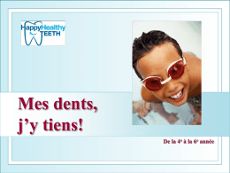 Les dents primaires - Manitoba Dental Association