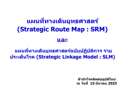 แผนที่ทางเดินยุทธศาสตร์ (SRM/SLM)
