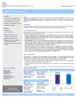 PowerPoint Presentation - Steinberg Asset Management, LLC