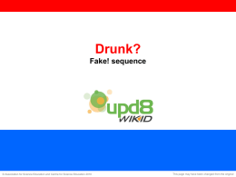 Resources: free Upd8 store activity - Fake Drunk